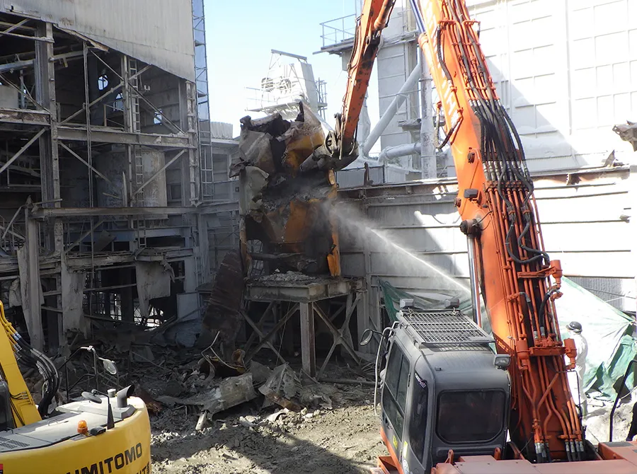 ▼鉄骨建物解体